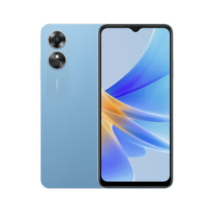 Oppo A17 specifications in Kenya RAM: 4GB Storage: 64GB Battery: 5000 mAh Camera: 50MP + 2MP Selfie: 5MP Display: 6.56 inch, IPS LCD Processor: Mediatek Helio P35 Connectivity: Dual sim, 4G, Wi-Fi Colors: Midnight Black, Lake Blue OS: Android 12
